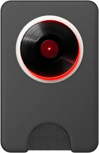 Vista 2 de Red Vinyl Record Player Vinyl Collector Retro Music Lover PopSockets PopWallet for MagSafe