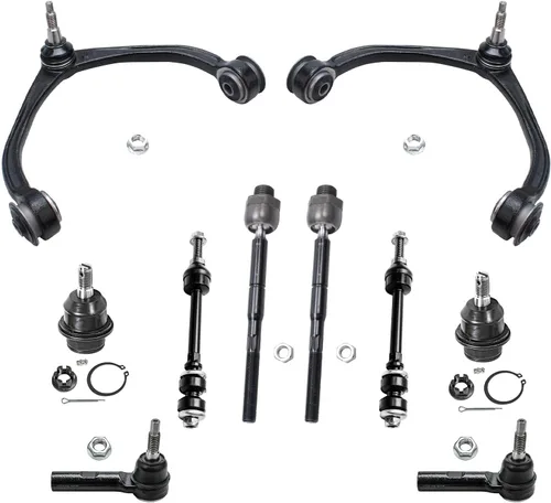 Vista 181 de Detroit Axle - Kit de suspensión delantera de 10 piezas para Chevrolet Trailblazer GMC Envoy 2004-2007 2005 2006 Soportes de brazo de control