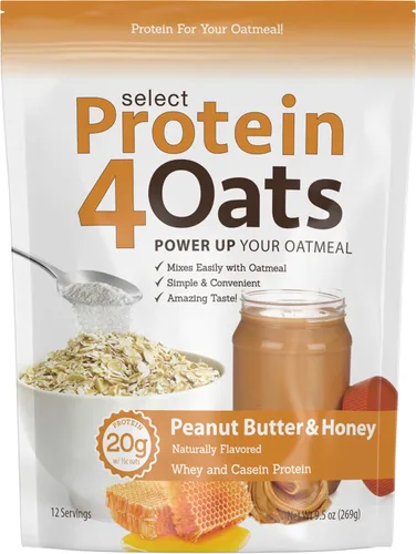 Vista 10 de PEScience Protein4Oats Protein for Oatmeal, Apple Cinnamon, 12 Servings