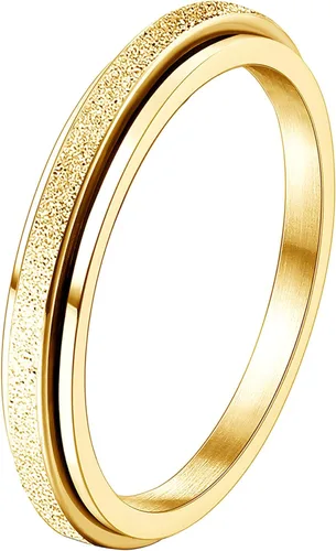 Vista 13 de Diamday Anillos para la ansiedad para mujeres y hombres, 2 0.157 in, anillo giratorio de acero de titanio para aliviar la ansiedad y el estrés