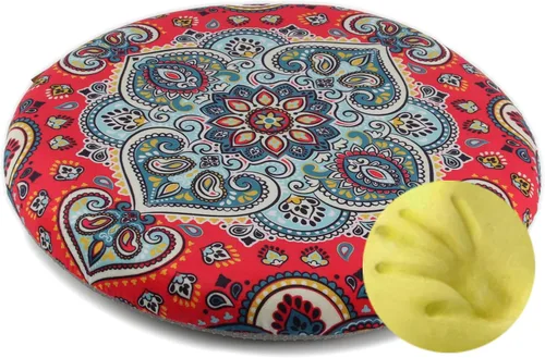 Vista 7 de Sigmat Cojín de asiento de espuma viscoelástica antideslizante suave cojín redondo para silla de 13 pulgadas, color negro