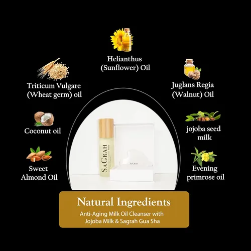 Vista 7 de Limpiador de aceite antienvejecimiento con leche de jojoba y gua-sha Duo - Hidratación profunda y renovación limpiador facial y masajeador facial