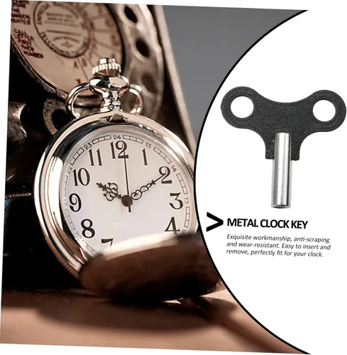 Vista 3 de DOITOOL Juego de llaves de reloj de metal, llave de relojería para el hogar, llave de bobinado para accesorios de reloj
