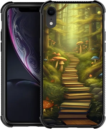 Vista 190 de Funda compatible con iPhone XR, diseño de elefantes africanos para niñas, diseño de patrón a prueba de golpes, antiarañazos, carcasa trasera