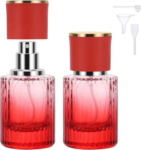 Vista 24 de Segbeauty Botellas de perfume de vidrio de 1 oz vacías, 2 piezas, botellas de perfume de viaje rellenables, botella de viaje de colonia de 1.0 fl
