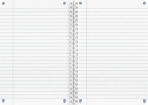 Vista 5 de Oxford 5 cuadernos de espiral A5 con rayas, bueno para el medio ambiente, 90 hojas