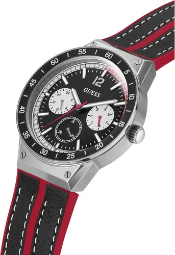 Vista 4 de GUESS Mens Sport Race-Inspired Multifunction 44mm Watch