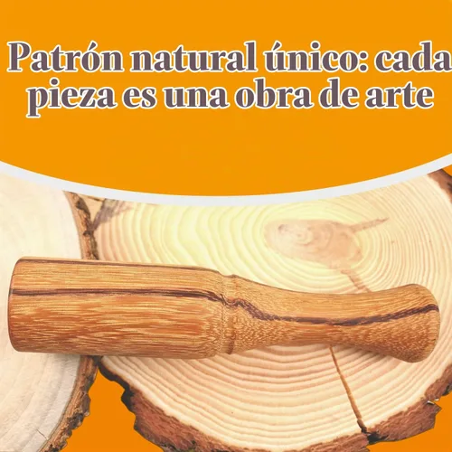 Vista 5 de Mazo de madera para tallar madera, mazo de madera de 10 onzas, mango ergonómico y cómodo que reduce la fatiga de la mano, la cabeza de madera