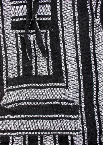 Vista 4 de Del Mex Sudadera mexicana estilo baja, poncho tipo sudadera con capucha, diseño de surf, estilo hippie, jerga
