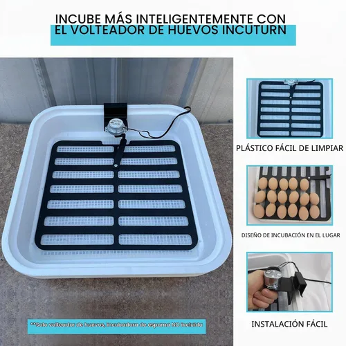 Vista 3 de IncuTurn™ Turner automático de huevos para incubadoras de huevos HovaBator (Solo volteador de huevos)
