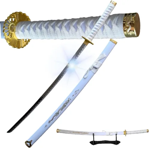 Vista 9 de Katana Last Samurai Sword - Real Stainless Stee Mate ónix