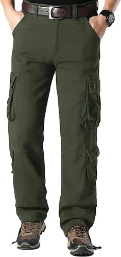 Vista 2 de LVCBL Pantalones cargo tácticos para hombre, pantalones de carga militares de combate para hombre, pantalones ligeros para trabajo al aire libre