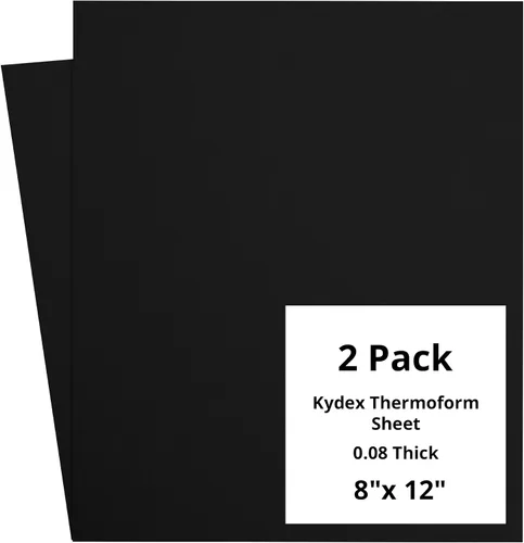 Vista 73 de Kydex Sheets - Solid Color DIY Kit for Crafting Holsters, Sheaths, and Mag Pouches - (8x8, 8x12, 12x12), Premium Thermoform Sheets - Thick, Durable