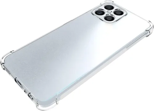 Vista 5 de USTIYA Caso para Honor X8 Clear TPU Cuatro Esquinas Cubierta Protectora Transparente Suave Funda