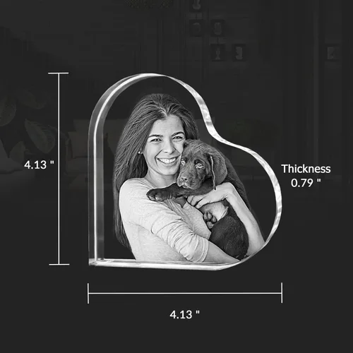 Vista 6 de ArtPix 3D Foto de cristal, regalos personalizados para mujeres, hombres, esposa, marido, mamá, grandes regalos personalizados con tu propia foto