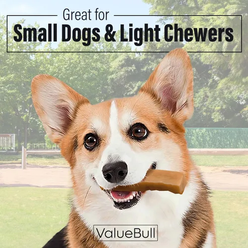 Vista 2 de ValueBull Himalayan - Masticables de queso de yak para perros, pequeños, paquete a granel de 10 libras, de larga duración para masticadores