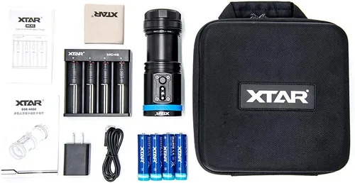 Vista 7 de XTAR D30 4000 Lumen Buceo Linterna de Buceo Luz de Video LED multicolor, Luz subacuática de 328.1 ft de Fotografía de Buceo con Función de Bloqueo