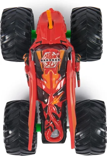 Vista 5 de Monster Jam - Camión monstruo oficial de Bakugan Dragonoid, vehículo fundido a presión, escala 1:64, juguetes para niños de 3 años en adelante