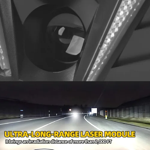 Vista 6 de Faros delanteros DRL personalizados de 7 pulgadas, faros delanteros LED redondos compatibles con Jeep Wrangler JK, JKU, TJ, LJ, Chevy, Ford, GMC