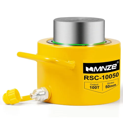 Vista 7 de Gato Cilindro Hidráulico de 10T 50mm/2" de Carrera Porta Power Ram Jack Cilindro de Elevación de Acción Simple Se Retrae Automáticamente