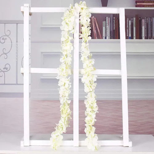 Vista 7 de Paquete de 20 guirnaldas de flores artificiales de seda de 3.3 pies de glicina falsa para colgar en bodas, fiestas, jardín, exteriores, interiores
