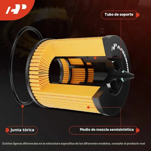 Vista 3 de A-Premium Filtro de aceite de protección de 10 mil millas compatible con Mercedes-Benz C300, C350e, E300, E350, Sprinter 1500, Sprinter 2500