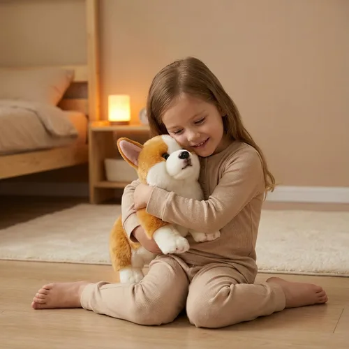 Vista 5 de CU-MATE Perro de peluche para niñas y niños (Louie Welsh Corgi)