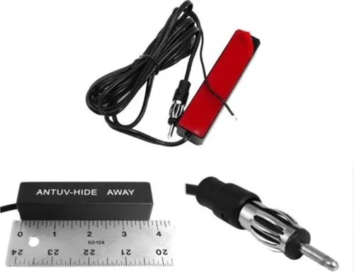 Vista 2 de Nuevo 12V universal coche oculto antena amplificada kit electrónico estéreo AM/FM Radio Amplified hidden design, 77" cable, standard plug