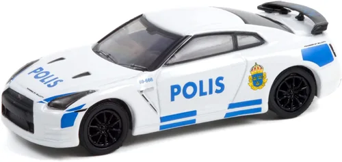 Vista 2 de Greenlight Greenlight 1:64 Hot Pursuit Series 40 - 2014 GT-R (R35) - Estocolmo, Suecia Polis 42980-D [Envío desde Canadá]