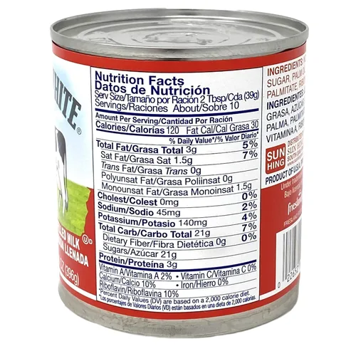Vista 2 de Leche condensada rellena endulzada en blanco y negro de 14 onzas (paquete de 4)