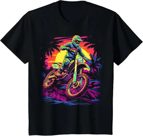 Vista 5 de Camiseta divertida de motocross para motociclistas de Brraaap, Negro