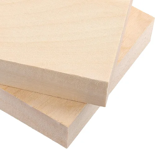 Vista 3 de LEXININ 30 bloques de madera sin terminar, bloques de tallado de tilo de 4 x 4 x 1 pulgadas, bloques cuadrados de madera para arte, manualidades