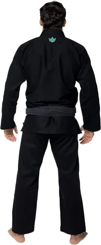 Vista 4 de KINGZ Classic 3.0 Brazilian Jiu Jitsu Gi - Kimono BJJ ligero para hombre - IBJJF Legal - 450gsm Pearl Weave Pro Competition