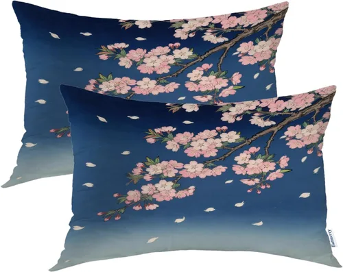 Vista 48 de Batmerry Fundas de almohada decorativas con estampado digital de hojas verdes y gatos negros con estampado digital para sofá, cama, cremallera