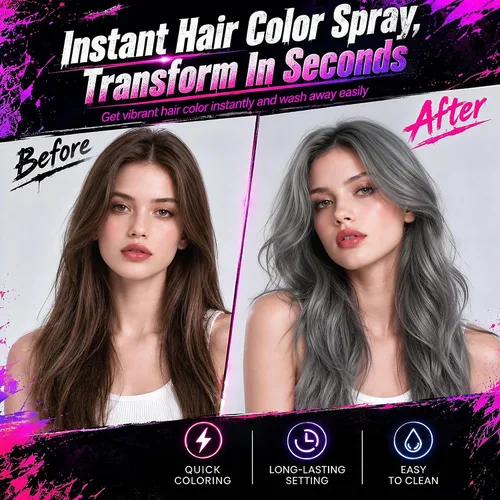 Vista 2 de Spray de color temporal para el cabello para niños, mujeres y hombres