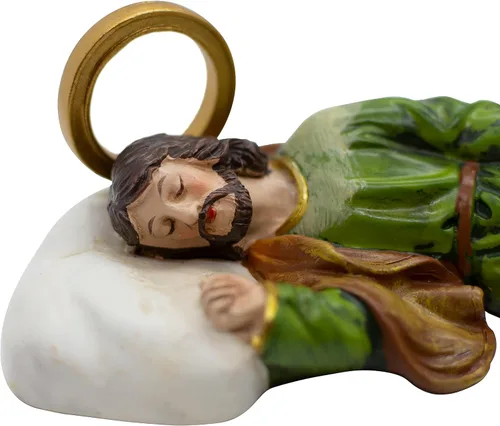 Vista 2 de VILLAGE GIFT IMPORTERS Estatua de San José Durmiente de 6 pulgadas Patrono de padres, trabajadores, inmigrantes y una muerte feliz
