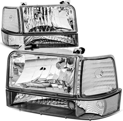 Vista 10 de Auto Dynasty Juego de Faros LED DRL 3D y Lámpara de Parachoques Compatible con Ford F-150 F-250 F-350 Bronco 1992-1996, Lado del Conductor