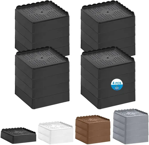 Vista 9 de Elevador de cama de 1 pulgada, 2 pulgadas, 3 pulgadas, 4 pulgadas de alta resistencia, elevador de muebles ajustable para mesa, escritorio, sofá