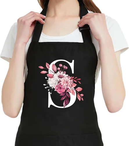 Vista 31 de Delantales Personalizados para Mujeres con Bolsillos, Lindos Delantales para Mujeres Chef de Repostería, Regalos de Cocina para el Cumpleaños de Mamá