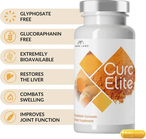 Vista 3 de Mara Labs CurcElite® Curcumina biodisponible 30 Cápsulas