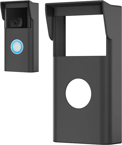Vista 7 de Funda de silicona para timbre de video Ring de 2ª generación (versión 2020) – Cubierta de timbre de anillo resistente a la intemperie con visera
