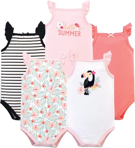 Vista 32 de Hudson Baby Mamelucos sin mangas unisex de algodón para bebé Béisbol