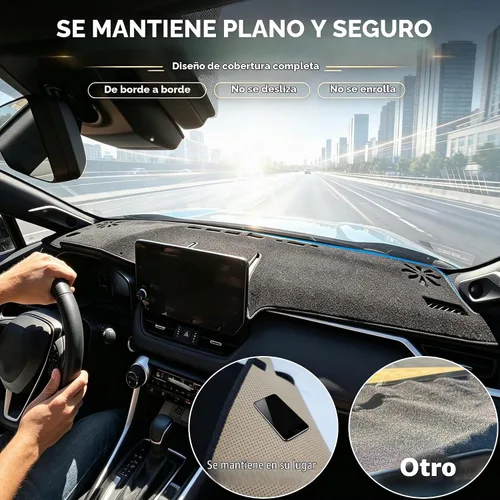 Vista 5 de Funda para salpicadero para Toyota RAV4 2025 2024-2019 - Funda para salpicadero, alfombra para salpicadero, cubierta protectora - Funda para consola