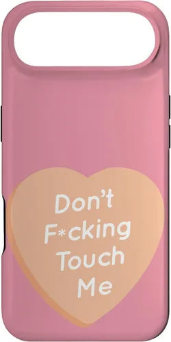 Vista 27 de Don't F Touch Me - Carcasa para iPhone 17, diseño de texto de corazón