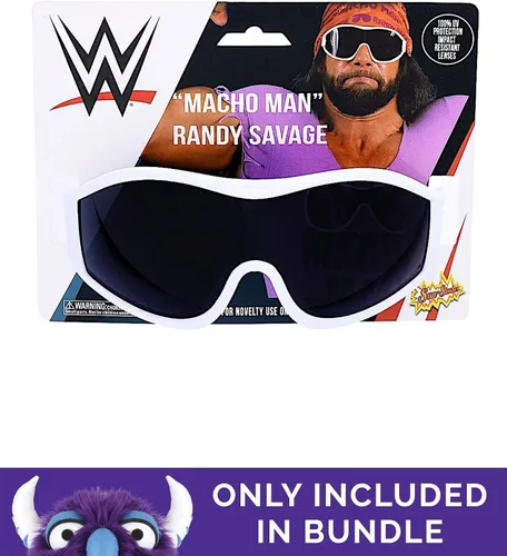 Vista 4 de Disfraz Macho Man Randy Savage para niños, Rojo