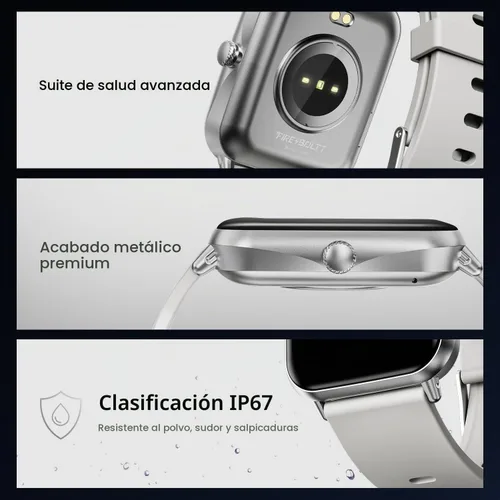 Vista 6 de Fire-Boltt Ninja Call Pro Plus 46.48mm / 1.83 in (1.83 pulgadas) Reloj inteligente con llamadas Bluetooth, asistencia de voz AI, 120 modos Gris