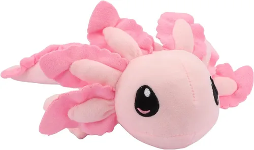 Vista 14 de Peluche realista de ajolote azul de 17.7 pulgadas, suave y largo animal de peluche de salamandra, lindo peluche de anfibio para niños, niñas, niños