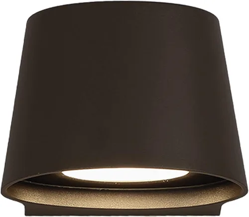 Vista 3 de WAC Lighting dweLED, Mod 7in LED de pared interior y exterior 3000K en bronce