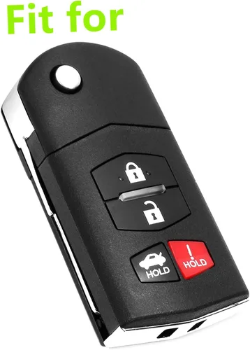 Vista 5 de Funda de goma de silicona para llavero compatible con Mazda 3, 5, 6, Mazda CX-7
