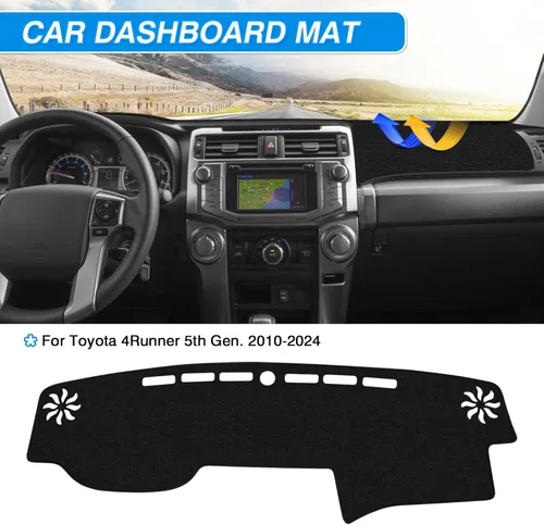 Vista 3 de CARTIST Cubierta de tablero Compatible con Toyota 4Runner 2010-2023 2024 Cubierta de tablero para 4Runner Accesorios Alfombra antideslizante